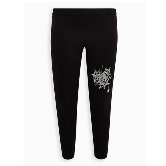 TORRID NWT FULL LENGTH COMFORT WAIST LEGGING - GLOW IN THE DARK - HALLOWEEN - Picture 2 of 7